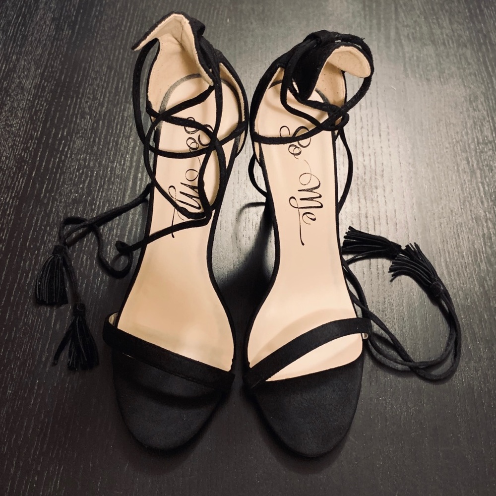 So Me Black Heels 6.5